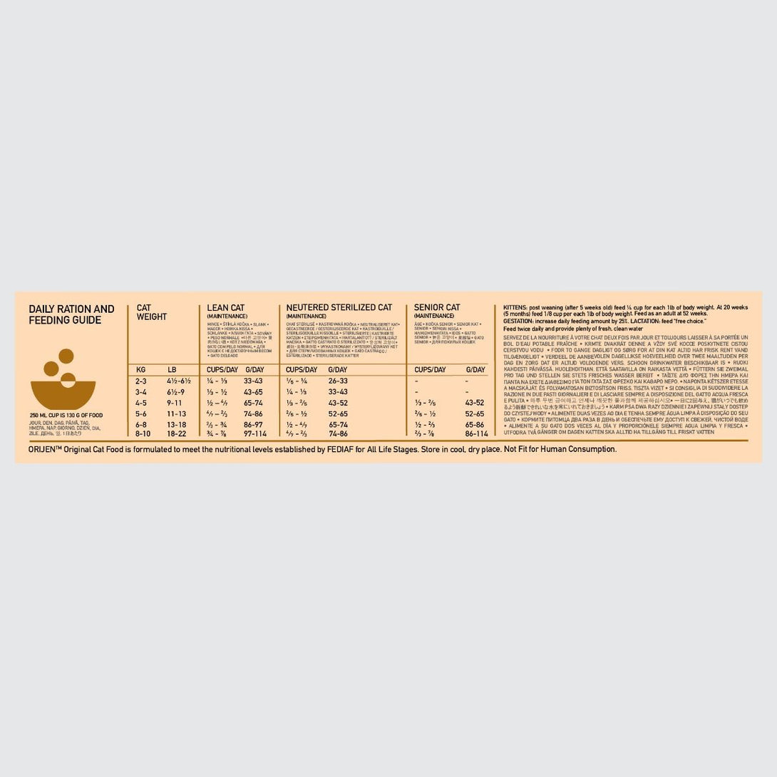 Orijen Original Cat Dry Food - 5.4KG - Shopivet.com