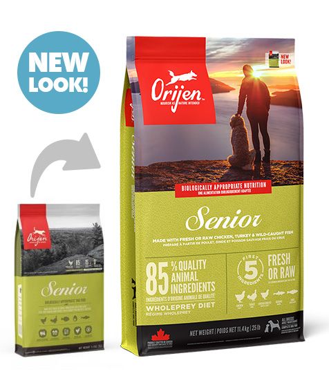 Orijen Senior Dry Dog Food - 11.4KG - Shopivet.com