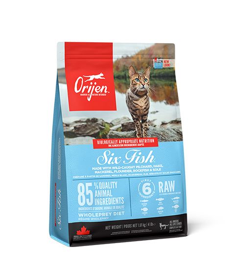 Orijen Six Fish Dry Cat Food - 1.8KG - Shopivet.com
