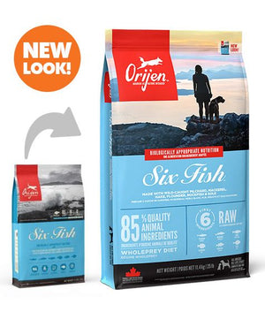 Orijen Six Fish Dry Dog Food - 11.4KG - Shopivet.com