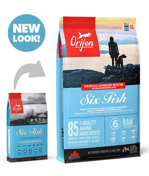 Orijen Six Fish Dry Dog Food - 6KG - Shopivet.com