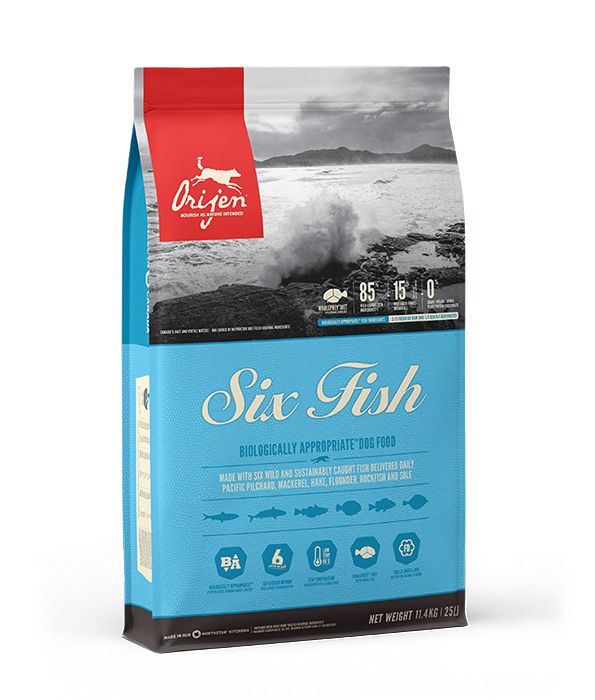 Orijen Six Fish Dry Dog Food - 6KG - Shopivet.com