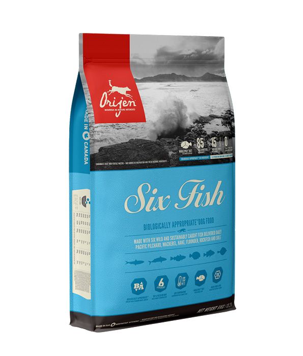 Orijen Six Fish Dry Dog Food - 6KG - Shopivet.com