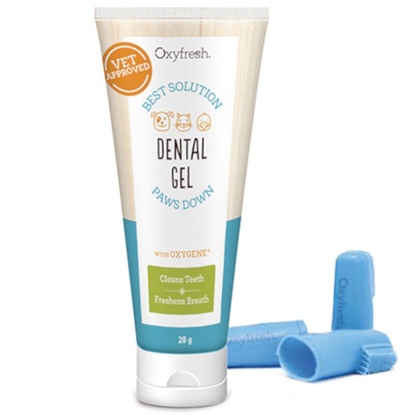 Oxyfresh Gel 28g & Fingerbrush Kit - Shopivet.com