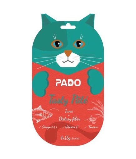 Pado Cat Wet Sachet 4x15g[Flavor - Tuna & Dietary Fiber] - Shopivet.com