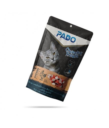 Pado Crunchy Cat Treats Chicken 100g[Weight - 100g] - Shopivet.com
