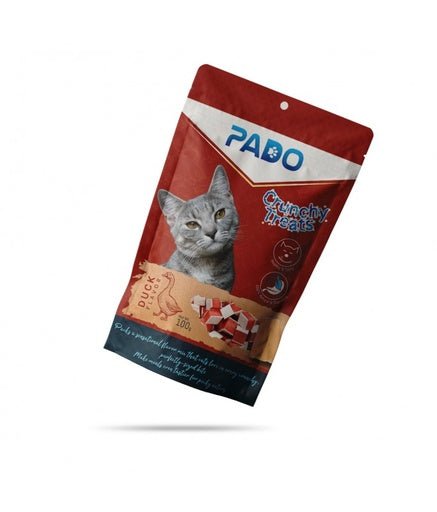 Pado Crunchy Cat Treats Duck 100g[Weight - 100g] - Shopivet.com