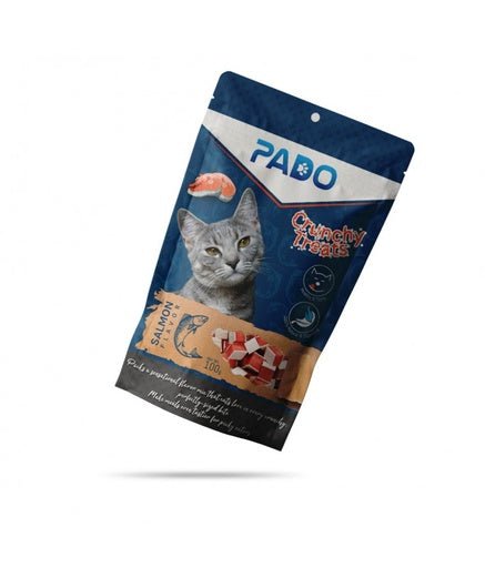 Pado Crunchy Cat Treats Salmon 100g[Weight - 100g] - Shopivet.com