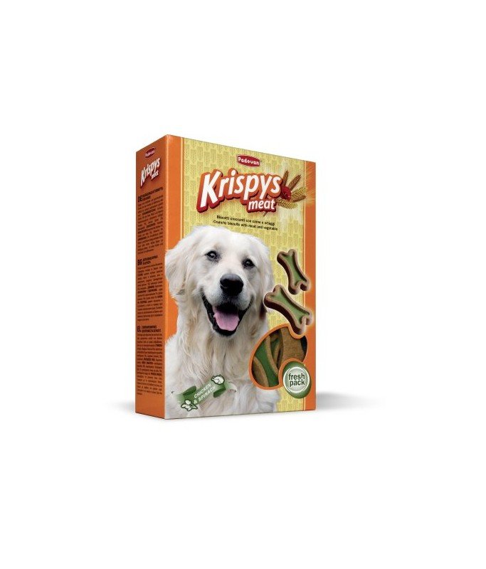 Padovan Krispys Meat 400g (Dog Biscuit) 400g - Shopivet.com