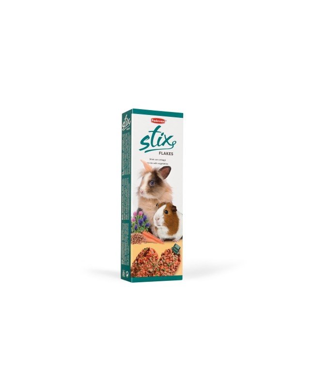 Padovan Stix Flakes Coniglietti For Rabbit - 100gm - Shopivet.com