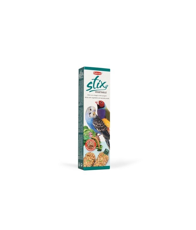 Padovan Stix Vegetable Cocorite/Esotici 100gm(Budgie/Finch) - Shopivet.com