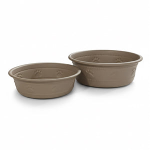 Premium Bowl Paw Embossed – Brown - 260 ML