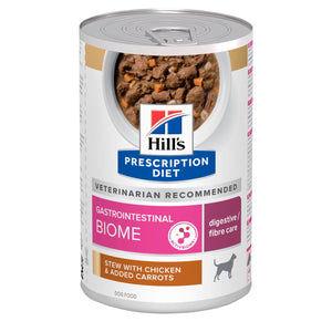 Hill’s Prescription Diet Gastrointestinal Biome Stew for Dogs with Chicken and added Carrots (12x354g)