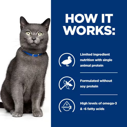 Hill’s Prescription Diet Food Sensitivities d/d Cat Food With Duck & Green Pea (1.5kg)