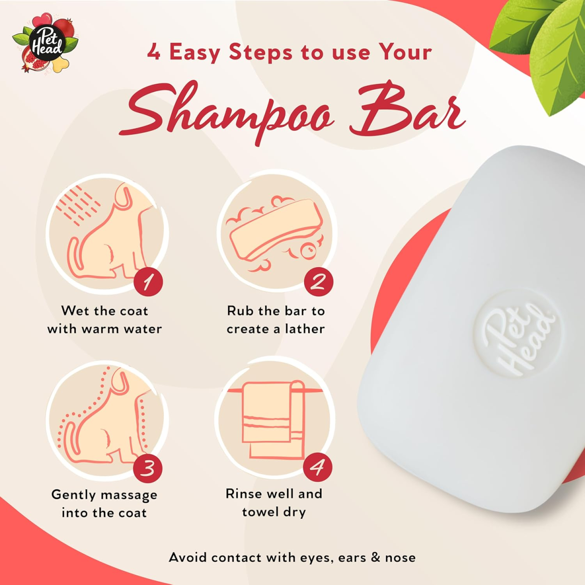 Pet Head Pomegranate Shampoo Bar 85 g