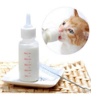 Pet Milk Bottle Pacifier Feeding Bottle Brush you chong Feeding Bottle Dogs And Cats Feeding Bottle Set - 125ml - Shopivet.com
