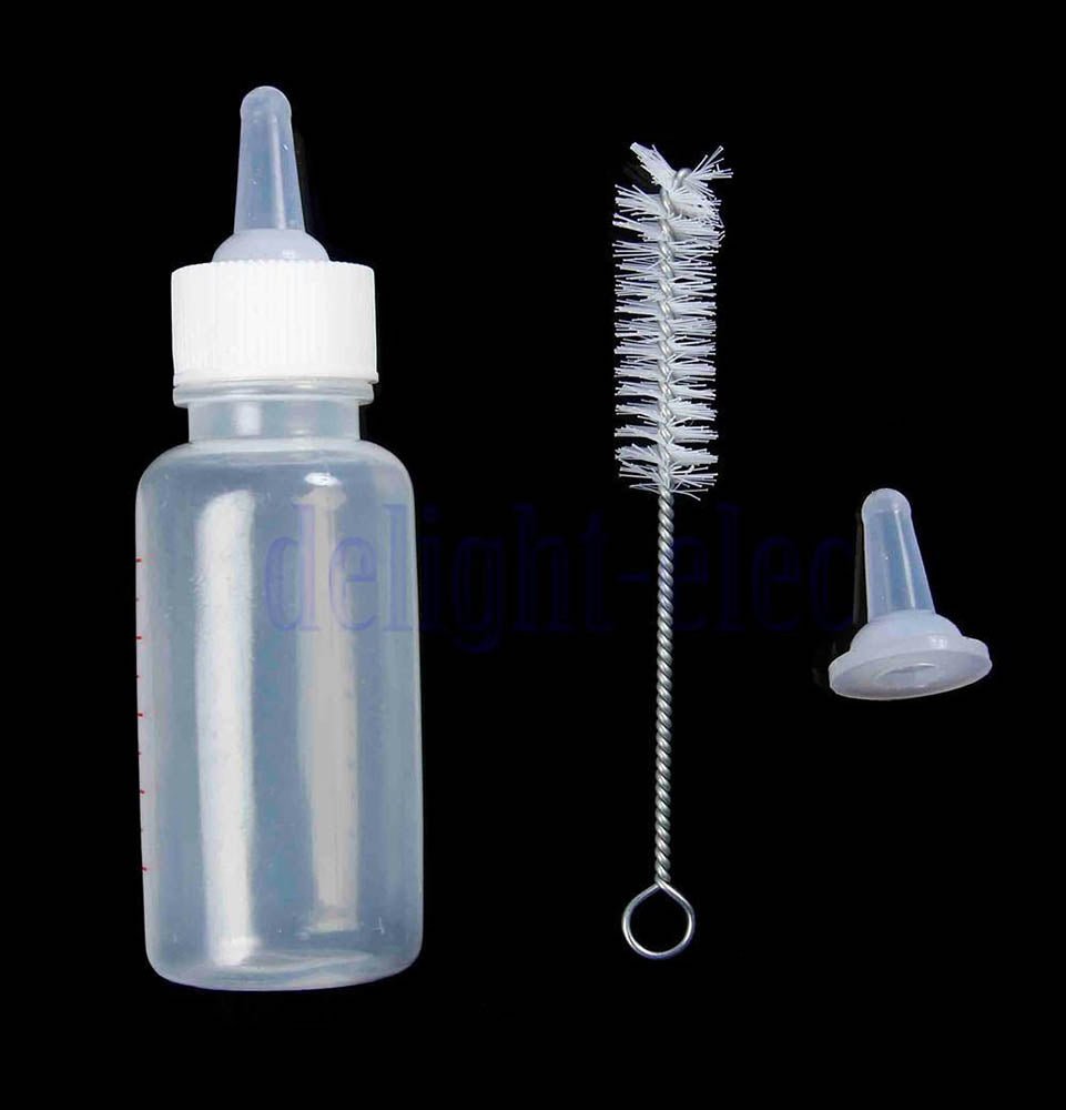 Pet Milk Bottle Pacifier Feeding Bottle Brush you chong Feeding Bottle Dogs And Cats Feeding Bottle Set - 60ml - Shopivet.com