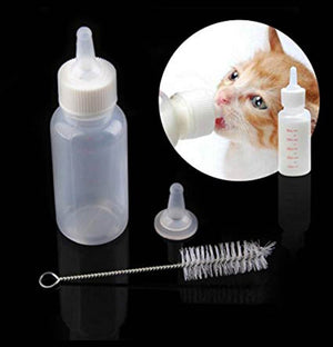 Pet Milk Bottle Pacifier Feeding Bottle Brush you chong Feeding Bottle Dogs And Cats Feeding Bottle Set - 60ml - Shopivet.com