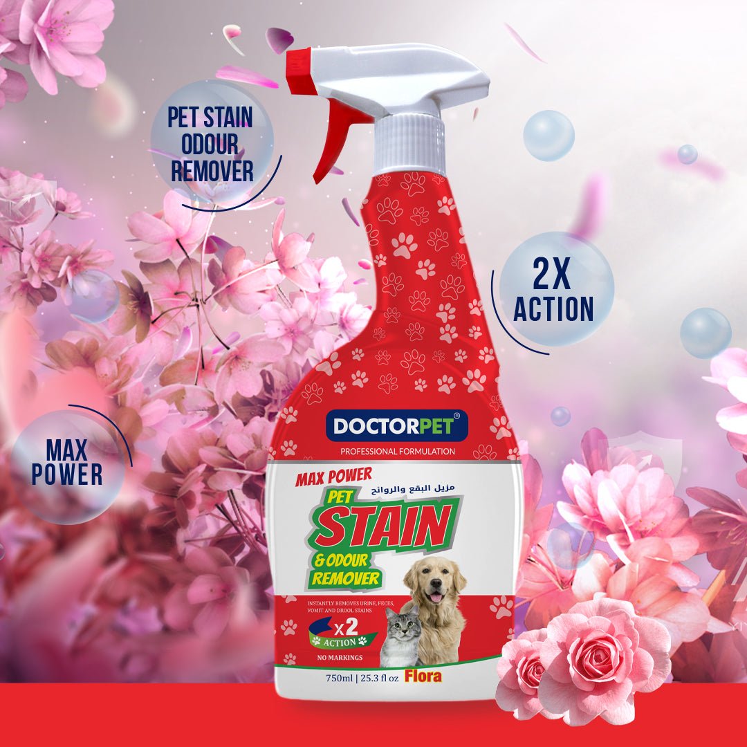 Pet Stain & Odour Remover Flora - Shopivet.com