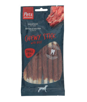 Pets Unlimited Chewy Stick with Beef Small Dog Treats 8pcs - Shopivet.com