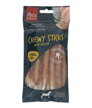 Pets Unlimited Chewy Sticks with Chicken Dog Treats 10pcs - Shopivet.com
