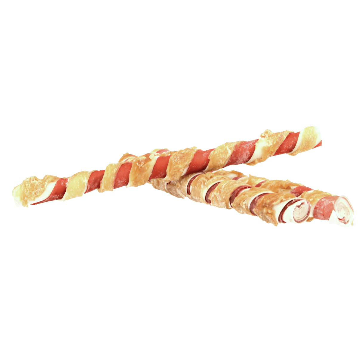 Pets Unlimited Tricolor Chewy Stick with Chicken Large Dog Treats 3pcs - Shopivet.com