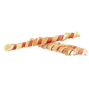 Pets Unlimited Tricolor Chewy Stick with Chicken Large Dog Treats 3pcs - Shopivet.com