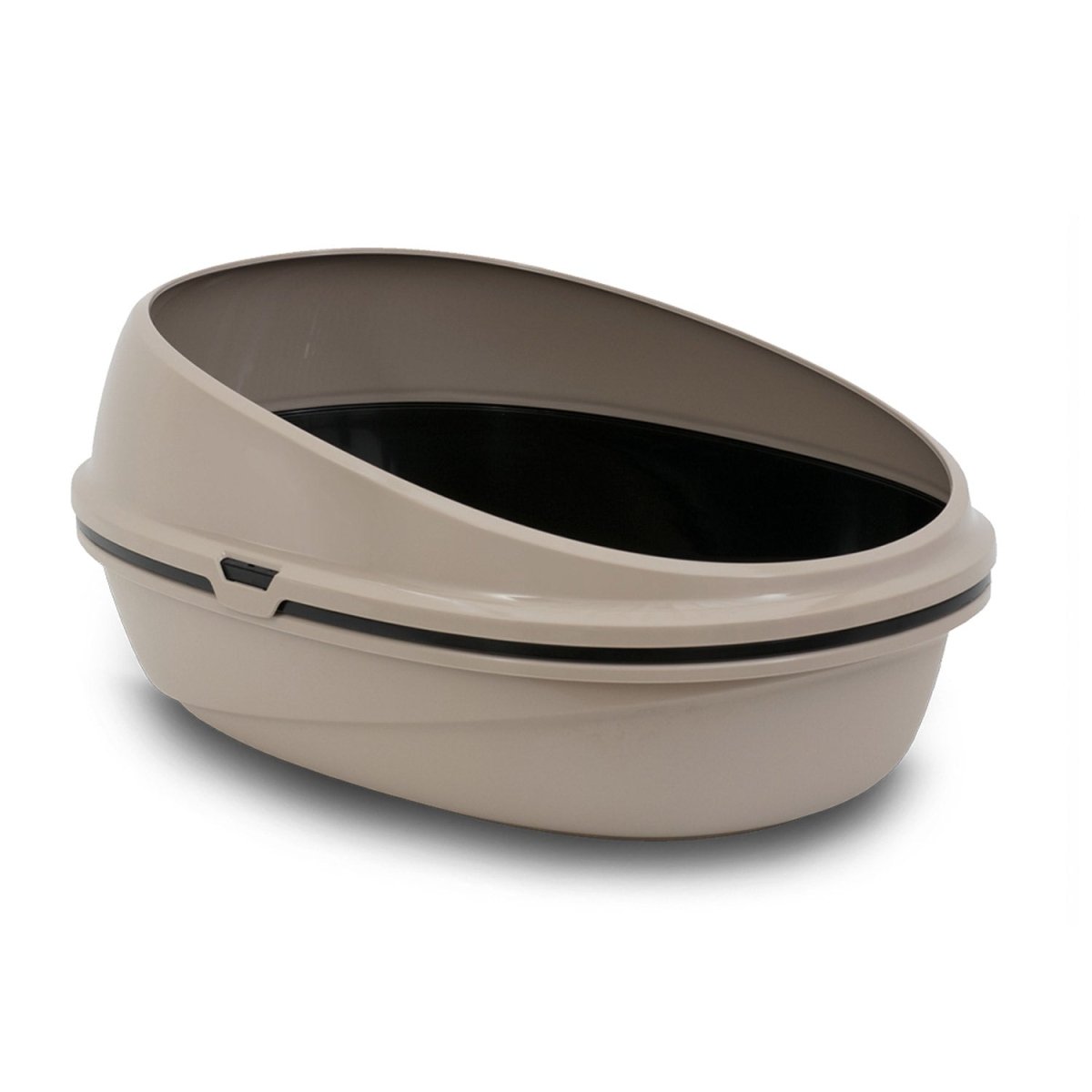 Pin Up Luxo Open Cat Litter Box (59cm × 39.5cm × 27cm) - mustard - Shopivet.com