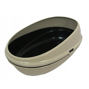 Pin Up Luxo Open Cat Litter Box (59cm × 39.5cm × 27cm) - tan - Shopivet.com