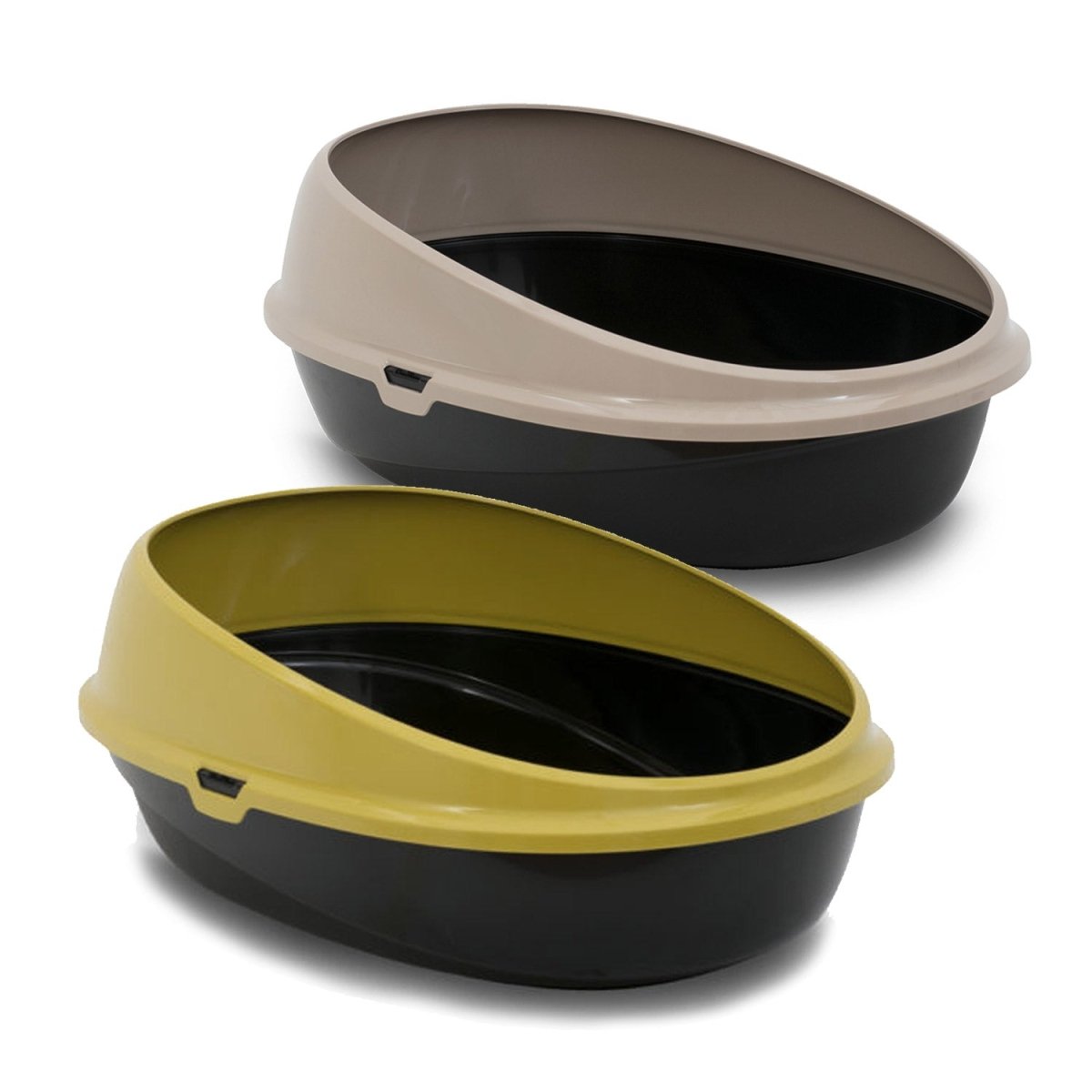 Pin Up Open Cat Litter Box (59cm × 39.5cm × 27cm) - tan - Shopivet.com