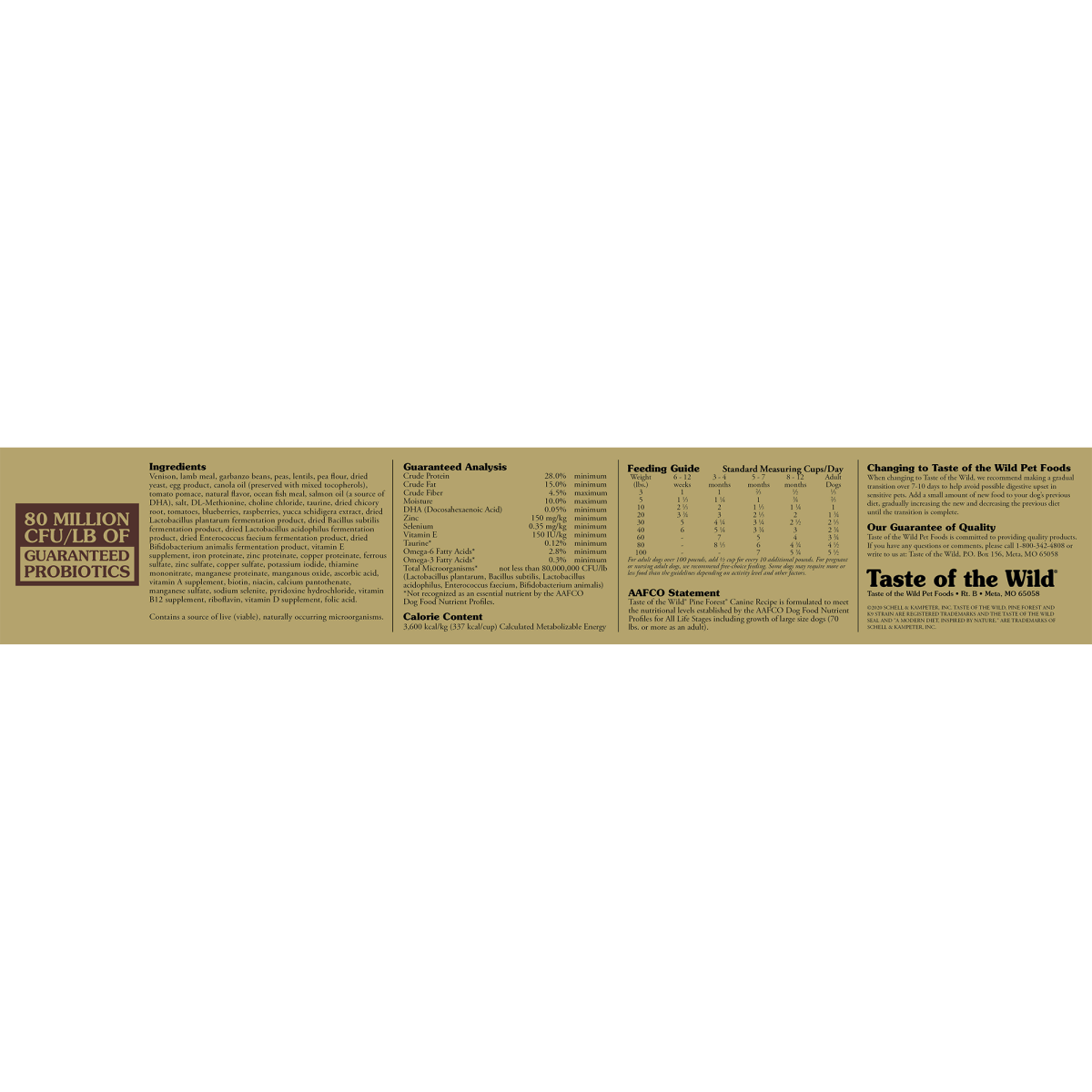 Pine Forest Canine Recipe - 12.2kg(26.89 lbs) - Shopivet.com