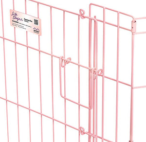 Pink Exercise Pen with Door 24″ - Shopivet.com
