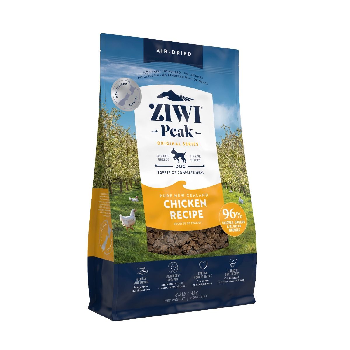ZIWI Peak Air-Dried Chicken Recipe Dry Dog Food - 4KG