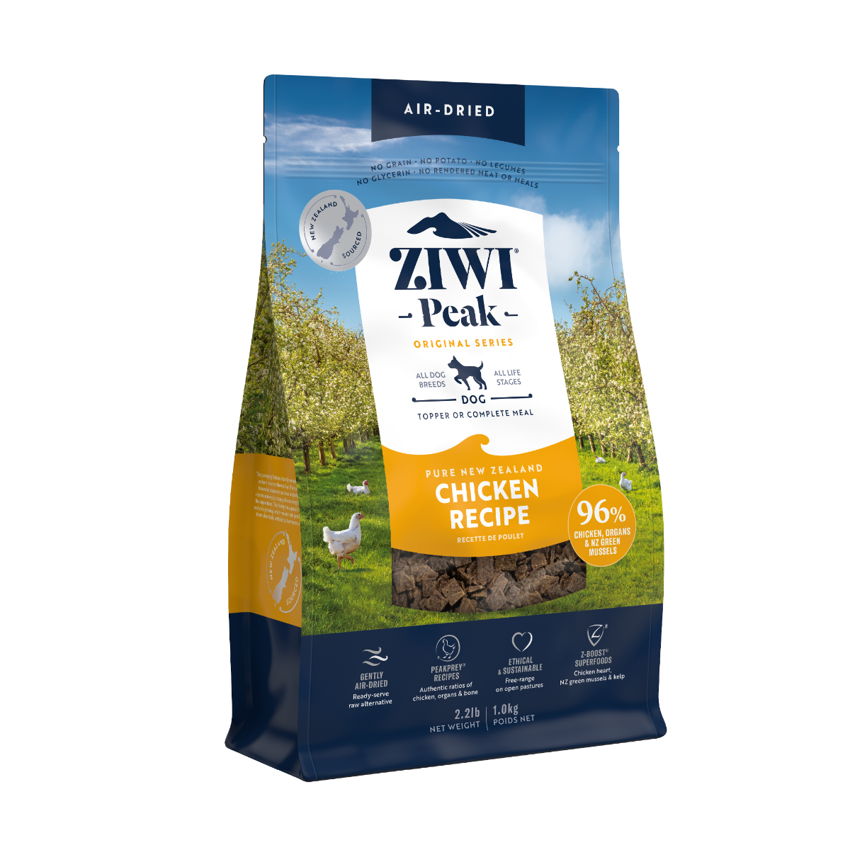 ZIWI Peak Air-Dried Chicken Recipe Dry Dog Food - 1kg