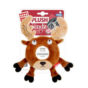 Plush Friendz Deer with Foam Rubber Ring and Squeaker - Shopivet.com