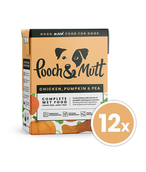 Pooch & Mutt Chicken, Pumpkin & Pea Complete Wet Dog Food 375g - 375g - Shopivet.com