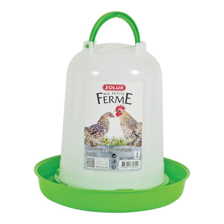 Poultry Water Drinker - 3L - Shopivet.com