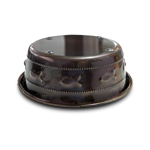 Premium Bowl Fish Embossed – Antique Copper - 530 ML - Shopivet.com