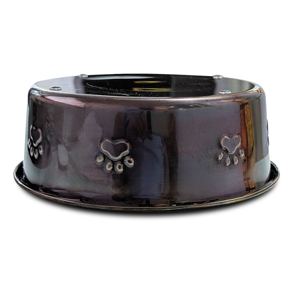 Premium Bowl Paw Embossed – Antique Copper - 1060 ML - Shopivet.com