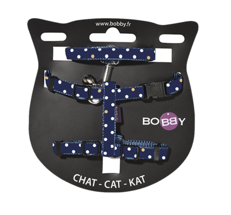 Pretty Cat Harness and Lead - Marine - Shopivet.com