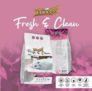 Princess Fresh and Clean Cat Litter 20L - Baby Powder - Shopivet.com