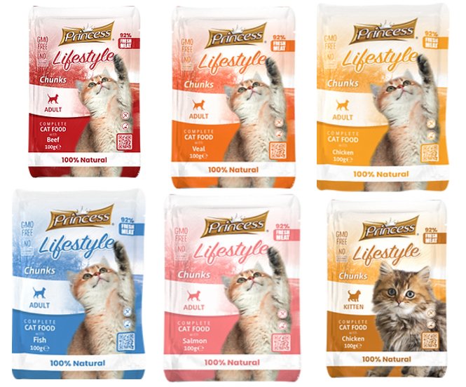 Princess Lifestyle chunks 100g - Shopivet.com