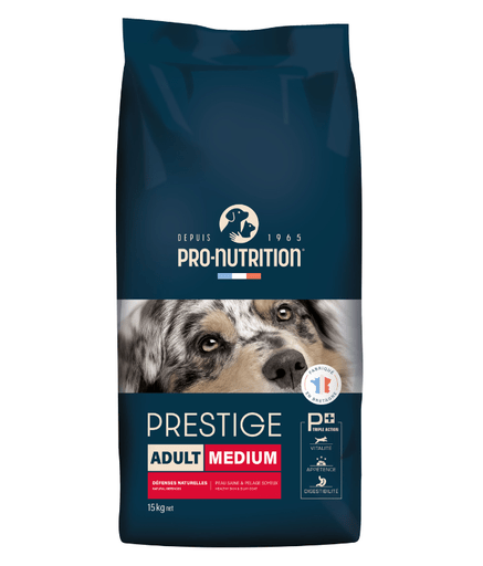 Pro nutrition Prestige Dog Adult Medium 15Kg - Shopivet.com