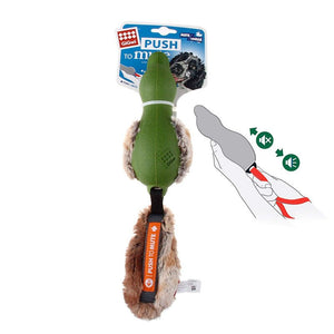 Push To Mute Duck with Plush Tail - green - Shopivet.com