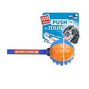 Push To Mute Regular Ball Blue/Orange/Transparent - Shopivet.com