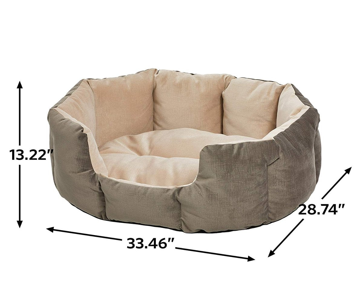 QuietTime Deluxe Gray Tulip Bed (Medium) - Shopivet.com