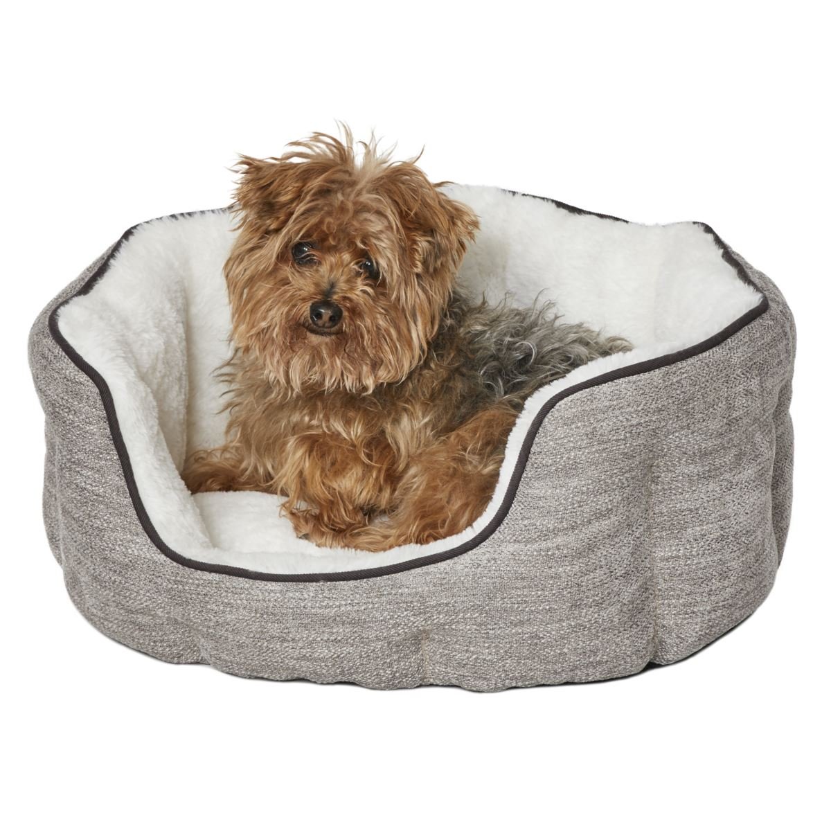 QuietTime Deluxe Taupe Tulip Bed (Extra - small) - Shopivet.com