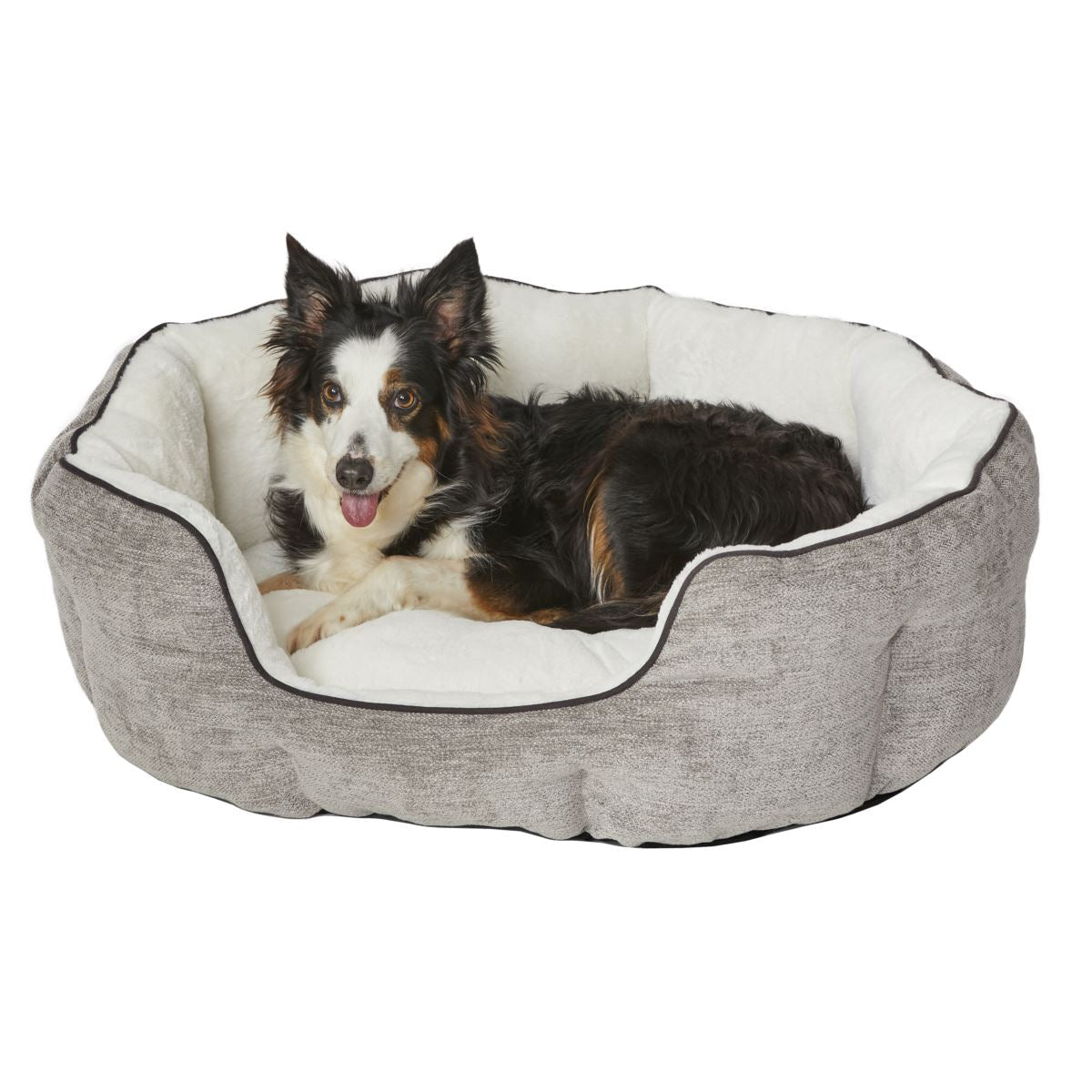 QuietTime Deluxe Taupe Tulip Bed (Medium) - Shopivet.com