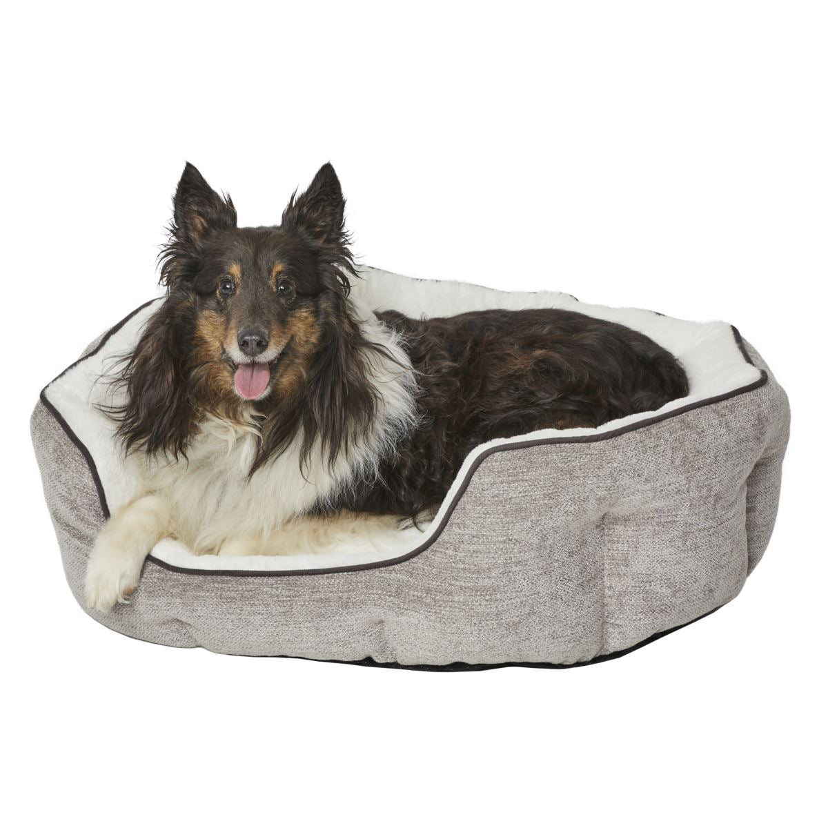 QuietTime Deluxe Taupe Tulip Bed (Small) - Shopivet.com