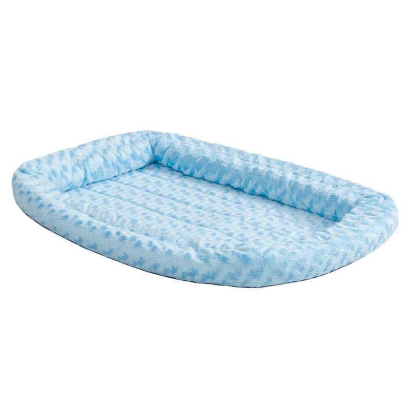 QuietTime Powder Blue Fashion Double Bolster Bed - 30 inch - Shopivet.com